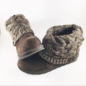 Muk Luks Patti Sweater Ankle Boot Booties